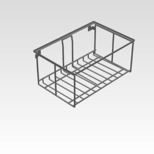 M5-2P WB | Model for 1-level Wooden Crate (for wall with plinth)