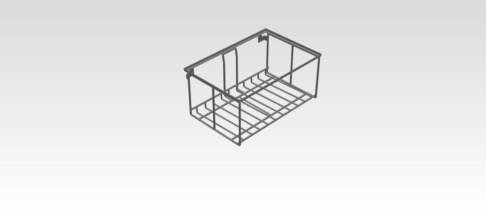 M5-2P WB | Model for 1-level Wooden Crate (for wall with plinth)
